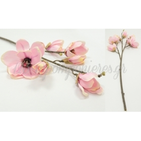 Διακοσμητικο Λουλουδι Μανωλια Ροζ 99Cm - Ld17-0149A1E-1 - ΚΩΔ:516081