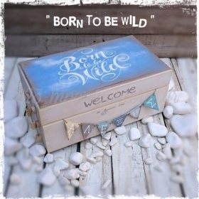Born To Be Wild Κουτι Αναμνησεων Κι Ευχων - ΚΩΔ:Wild-Box-Bm