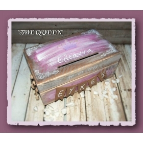 Κουτι Ευχων Ροζ Κορωνα The Queen  - ΚΩΔ:Queen-Box-Bm