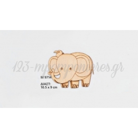 Ξυλινο Διακοσμητικο Ελεφαντας 10.5Χ9 Εκατ. - ΚΩΔ:M9714-Ad