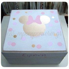 Ξυλινο Κουτι Ευχων Minnie Mouse - ΚΩΔ:Mausbox-Bm
