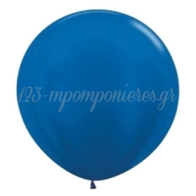 Μεταλλικο Μπλε Μπαλονι 36'' (90Cm) Latex – ΚΩΔ.:13530540-Bb