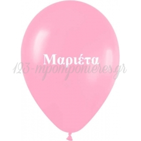 Ονομα Μαριετα Σε Ροζ Μπαλονια Latex 12΄΄ (30Cm) – ΚΩΔ.:1351220301-Bb