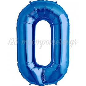 Μπαλονι Foil Μπλε 100Cm Αριθμος Μηδεν – ΚΩΔ.:526B400-Bb