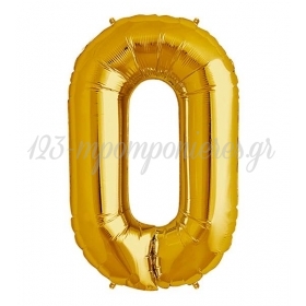 Μπαλονι Foil Χρυσος 40Cm (14") Αριθμος Μηδεν – ΚΩΔ.:526N80-Bb