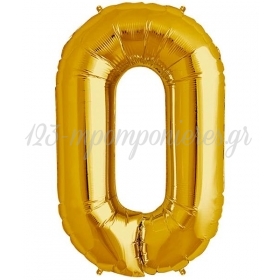 Μπαλονι Foil Χρυσο 100Cm Αριθμος Μηδεν – ΚΩΔ.:560Lgg-Bb