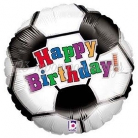 Μπαλονι Foil Γενεθλιων «Happy Birthday» Μπαλα Ποδοσφαιρου 45Cm – ΚΩΔ.:86280-Bb
