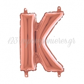 Μπαλονι Foil Ροζ-Χρυσο 35Cm Γραμμα K – ΚΩΔ.:143023Rg-Bb