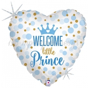 Μπαλονι Foil 45Cm Για Γεννηση Supershape «Welcome Little Prince» – ΚΩΔ.:36712-Bb