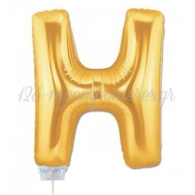 Μπαλονι Foil Χρυσο 35Cm Γραμμα H – ΚΩΔ.:526Lg1608-Bb