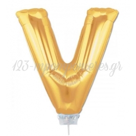 Μπαλονι Foil Χρυσο 40Cm Γραμμα V – ΚΩΔ.:526Lg1622-Bb