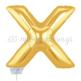 Μπαλονι Foil Χρυσο 40Cm Γραμμα X – ΚΩΔ.:526Lg1624-Bb