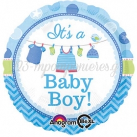 Μπαλονι Foil 45Cm Για Γεννηση «It'S A Baby Boy» – ΚΩΔ.:530910-Bb