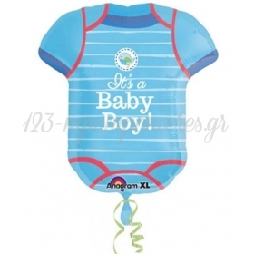 Μπαλονι Foil 55X60Cm Για Γεννηση Supershape «It'S A Baby Boy» Φορμακι – ΚΩΔ.:530912-Bb
