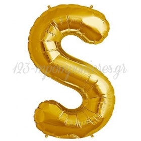Μπαλονι Foil Χρυσο 101Cm Γραμμα S – ΚΩΔ.:544Lgg-Bb