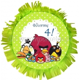 Χειροποιητη Πινιατα Angry Birds 40X40Cm - ΚΩΔ:553153-34-Bb