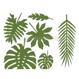 Χάρτινα Διακοσμητικα Τροπικα Φυλλα Aloha Σετ 21 Τεμ. - ΚΩΔ:Zda1-Bb