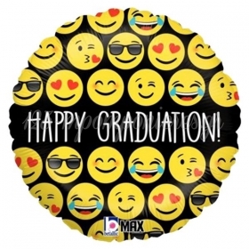 Μπαλονι Foil 43Cm Για Αποφοιτηση Happy Graduation Με Φατσουλες – ΚΩΔ.:36547-Bb