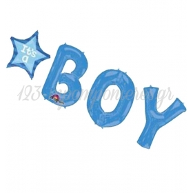 Μπαλονι Foil Για Γεννηση Supershape «It'S A Boy» Μπλε – ΚΩΔ.:530956-Bb
