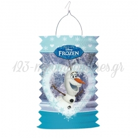 Χαρτινο Φαναρακι Με Τον Χιοναθρωπο Olaf Και Την Elsa Frozen - ΚΩΔ:999348-Bb