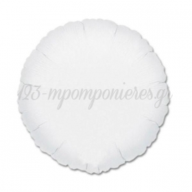 Μπαλονι Foil 18"(45Cm) Στρογγυλο Λευκο – ΚΩΔ.:206113-Bb