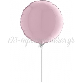 Μπαλονι Foil 10"(25Cm) Mini Shape Στρογγυλο Παστελ Ροζ – ΚΩΔ.:206253-Bb