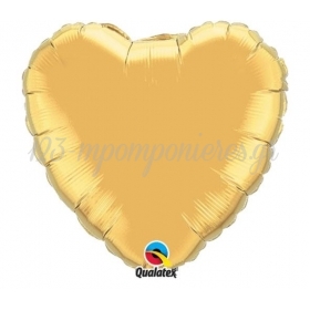 Μπαλονι Foil 18"(45Cm) Καρδια Μεταλλικη Χρυση – ΚΩΔ.:99597-Bb