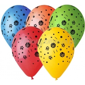 Τυπωμενα Μπαλονια Latex Μπαλες Σε 5 Χρωματα 12" (30Cm) – ΚΩΔ.:13512000Sp-Bb