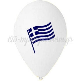 Τυπωμενα Μπαλονια Latex Ελληνικη Σημαια 12" (30Cm) – ΚΩΔ.:13512336-Bb