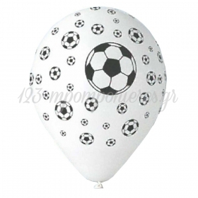 Τυπωμενα Μπαλονια Latex Μπαλες Ποδοσφαιρου Λευκα 12" (30Cm) – ΚΩΔ.:13512459-Bb
