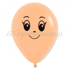 Τυπωμενα Μπαλονια Latex Προσωπο Κοριτσιου Μπεζ 12" (30Cm) – ΚΩΔ.:13512552-Bb