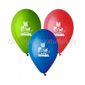 Τυπωμενα Μπαλονια Latex Μασκες Pj Σε 3 Χρωματα 12" (30Cm) – ΚΩΔ.:13613248-Bb