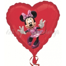 Μπαλονι Foil 45Cm Minnie Mouse Κοκκινη Καρδια – ΚΩΔ.:22944-Bb