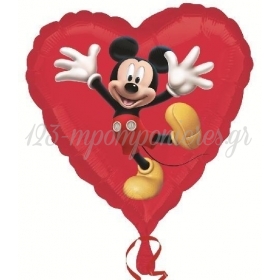 Μπαλονι Foil 45Cm Mickey Mouse Κοκκινη Καρδια – ΚΩΔ.:22945-Bb