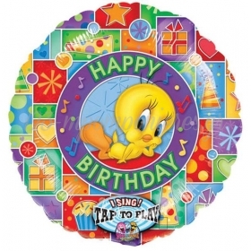 Μπαλονι Foil 71Cm Tweety Sing-A-Tune «Happy Birthday» - ΚΩΔ.:512904-Bb