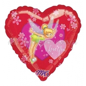 Μπαλονι Foil 45Cm Καρδια Tinkerbell «I Love You»- ΚΩΔ.:513346-Bb