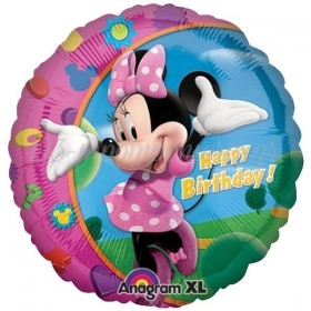 Μπαλονι Foil 45Cm Minnie Mouse «Happy Birthday» – ΚΩΔ.:517797-Bb