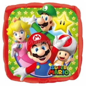 Μπαλονι Foil 45Cm Super Mario Τετραγωνο -ΚΩΔ.:532008-Bb