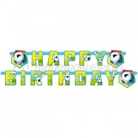 Διακοσμητικο Banner Ποδοσφαιρο 'Happy Birthday' - ΚΩΔ:552566-Bb