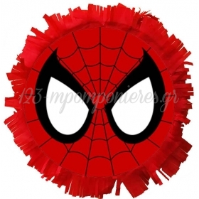 Χειροποιητη Μεγαλη Πινιατα Spiderman 40X40Cm - ΚΩΔ:553153-108-Bb