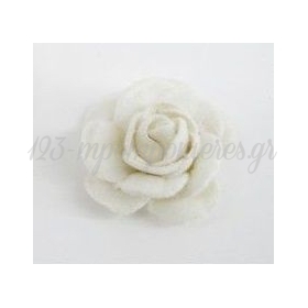 Λουλουδι Βελουδινο Λευκο 3,4 Εκατ. - ΚΩΔ:L16L-Rn
