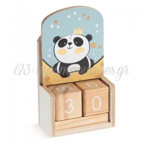 Ξυλινο Ημερολογιο Panda - ΚΩΔ:H910-Pr