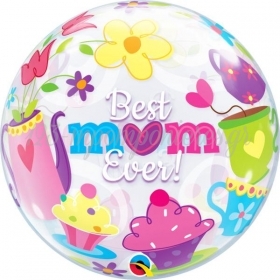 Μπαλονι Foil 22"(56Cm) «Best Mom Ever» Bubble Μονο – ΚΩΔ.:11539-Bb