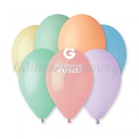 Τυπωμενα Μπαλονια Latex Macaron Διαφορα Χρωματα 13" (33Cm) – ΚΩΔ.:1361300-Bb