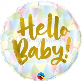 Μπαλονι Foil 45Cm «Hello Baby!» Παστελ – ΚΩΔ.:88007-Bb