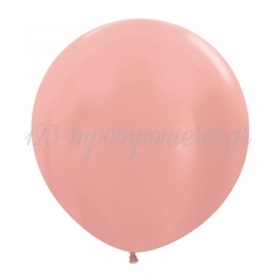 Ροζε Χρυσα Μπαλονια 24΄΄ (60Cm)  Latex – ΚΩΔ.:13524568-Bb