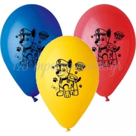 Τυπωμενα Μπαλονια Latex Paw Patrol Σε 3 Χρωματα 13" (33Cm) – ΚΩΔ.:13613297-Bb