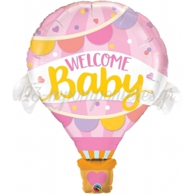 Μπαλονι Foil 107Cm Super Shape «Welcome Baby» Ροζ – ΚΩΔ.:78656-Bb