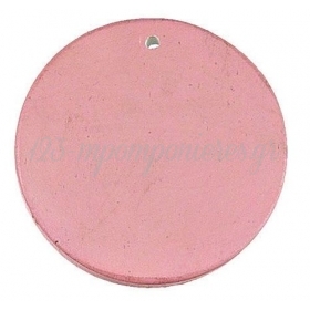 Κεραμικη Πετρα Στρογγυλη Με Τρυπα - Ροζ Περλε - 7Χ7Cm - ΚΩΔ:M2752-2-Ad
