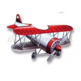 Ξυλινο Διακοσμητικο Αεροπλανακι Με Τρυπα 5X4Cm - ΚΩΔ:M2840-Ad